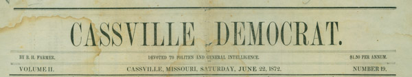 Cassville Democrat Header